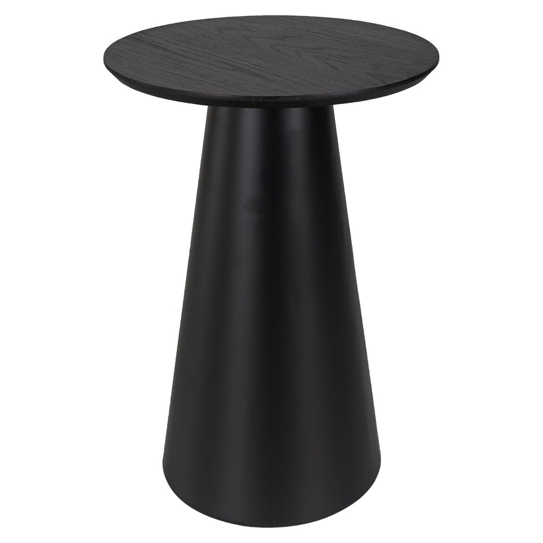 Pef wastafel groot Minimalistische zwarte ronde bijzettafel | 60 cm | Esentimo