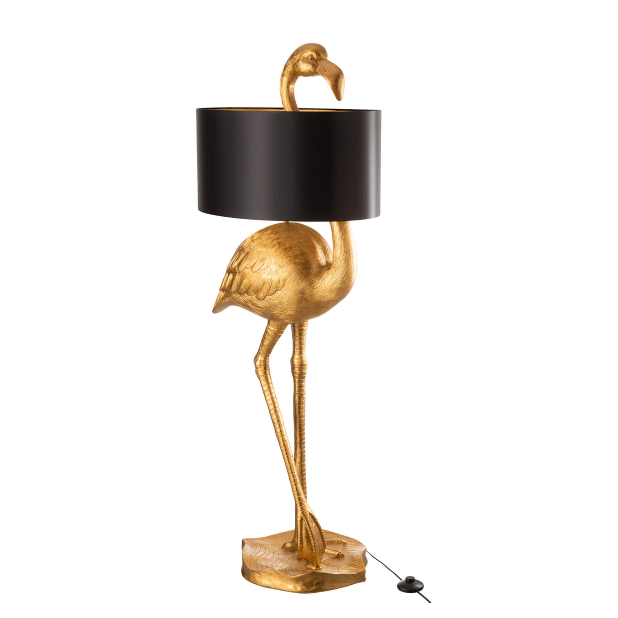 Moderne Gouden Flamingo Vloerlamp | H. 139 cm