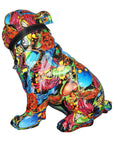 Decoratief polyresin pug figuur