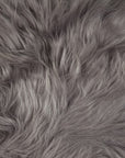 Peau de Mouton Islandais Gris | Cheveux longs | 100x65cm