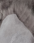 Pelle di pecora islandese grigia | Capelli lunghi | 100x65 cm