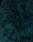 Peau de mouton islandaise verte | Cheveux longs | 100x65cm