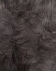 Isländisches Schaffell - Grau | Lange Haare | 100 x 65 cm