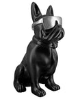 Scultura "Cool Dog" nero | H. 35 cm