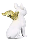 sculptuur van bulldog met vleugels h 16 cm