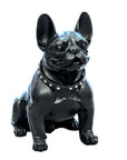 Skulptur "Französische Bulldogge" schwarz matt | H. 42,5 cm