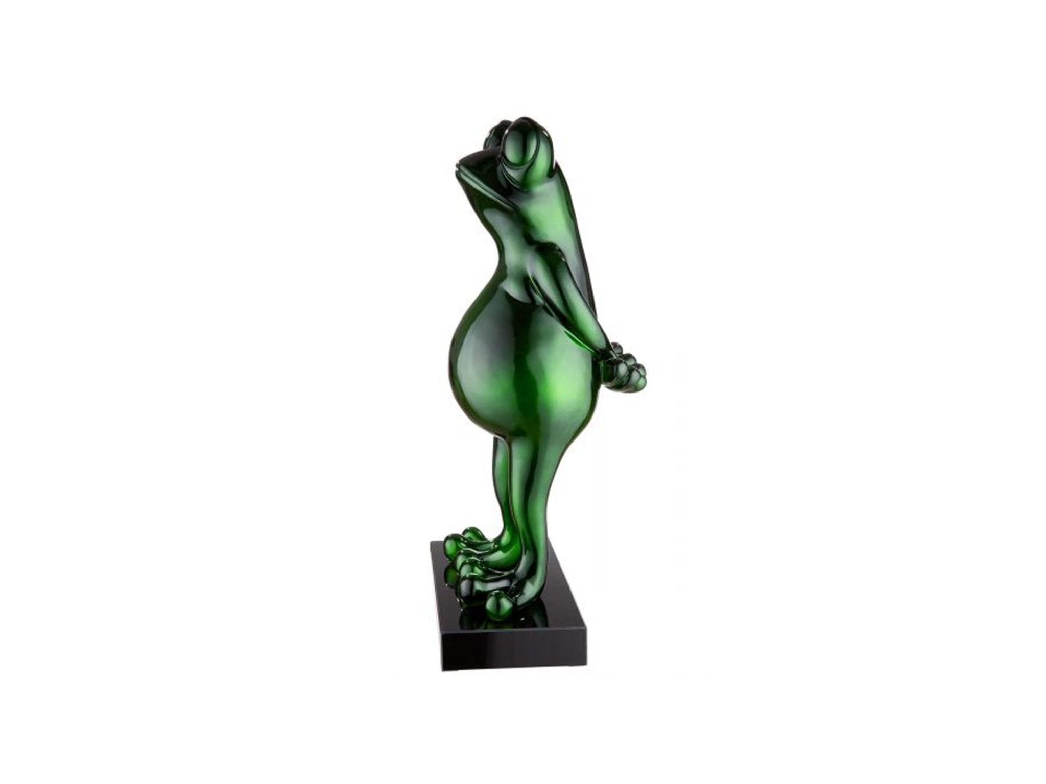 &#39;- Sculptuur Kikker metallic groente | H. 68 cm - Esentimo