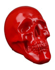Rode polyresin decoratieve schedel