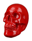 Skull beeld - Rood | Decoratieve schedel | H. 15 cm