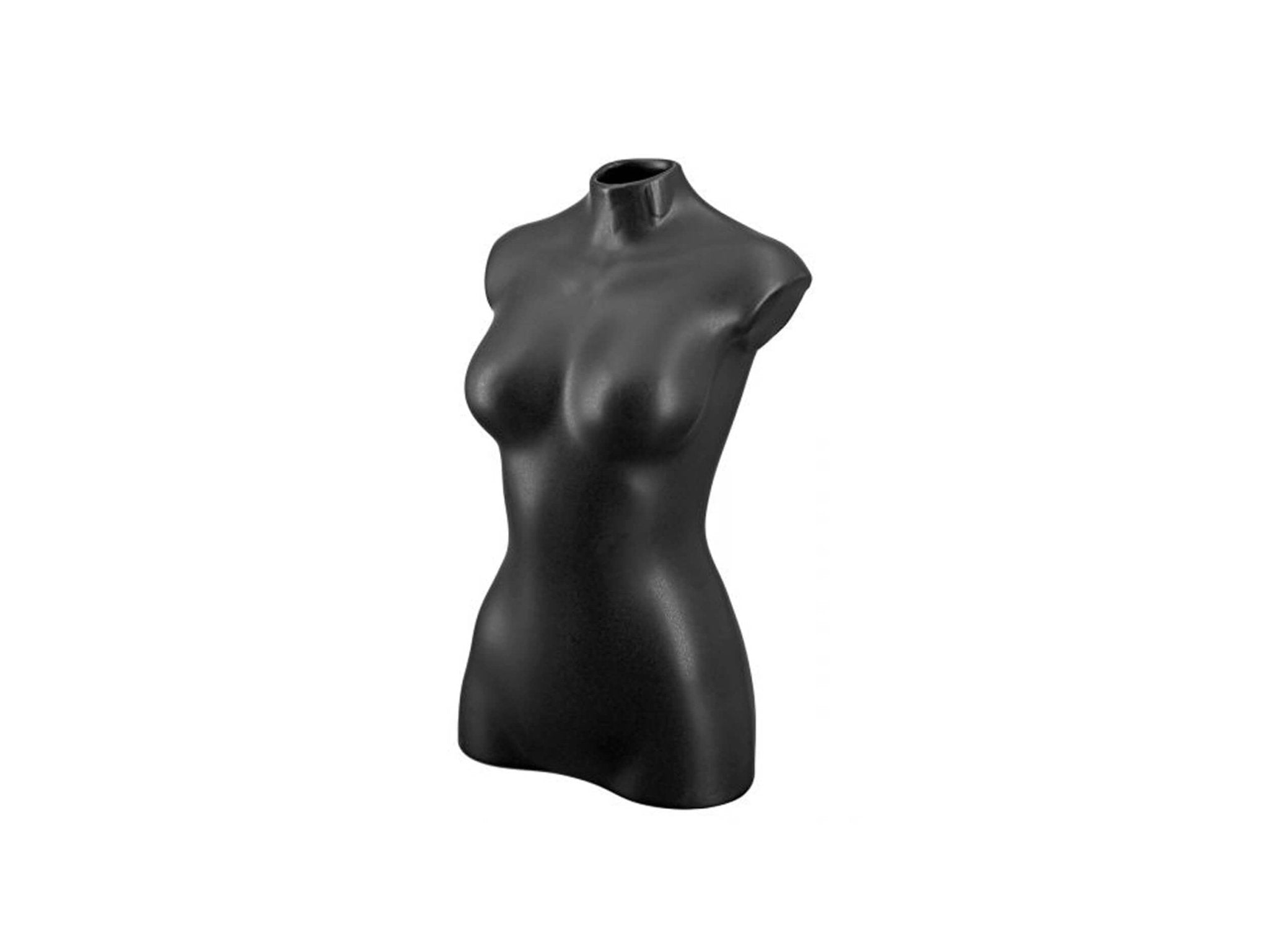 Vrouwen lichaam body art vaas in zwart | Black lady | H. 25 cm