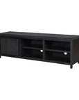 Zwart TV meubel in Mangohout | 160x40x50 cm | COD collectie